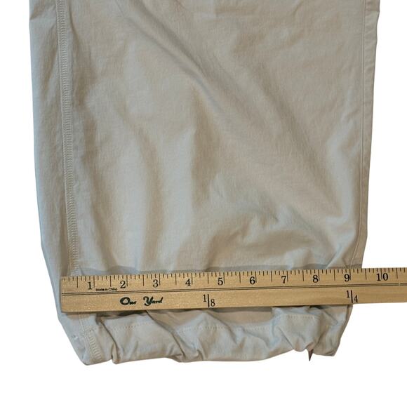 Nike Tech Woven Oversized Pants Mens Sz Medium Beige Straight Leg Stacked Length - Picture 11 of 12